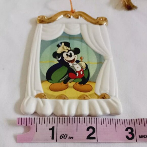WDCC Magician Mickey Ornament 1997 Walt Disney Collectors Society EUC 4x3 - Picture 5 of 6